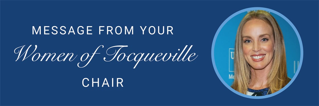 Message from Women of Tocqueville chair